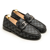 LV Check Loafers Black