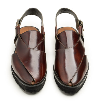 Pasha - Oxblood Peshawri Chappal