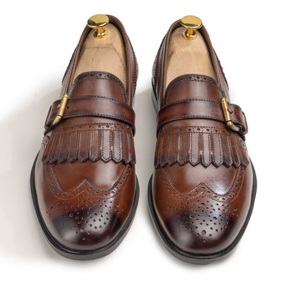 Oviedo - Brogue Fringe Loafers