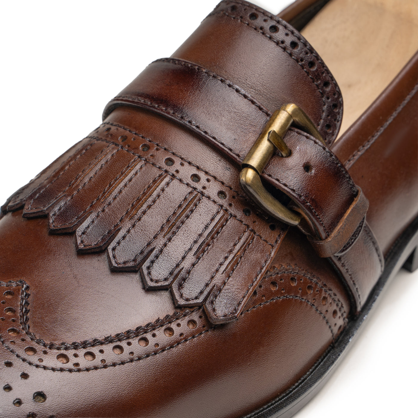 Oviedo - Brogue Fringe Loafers