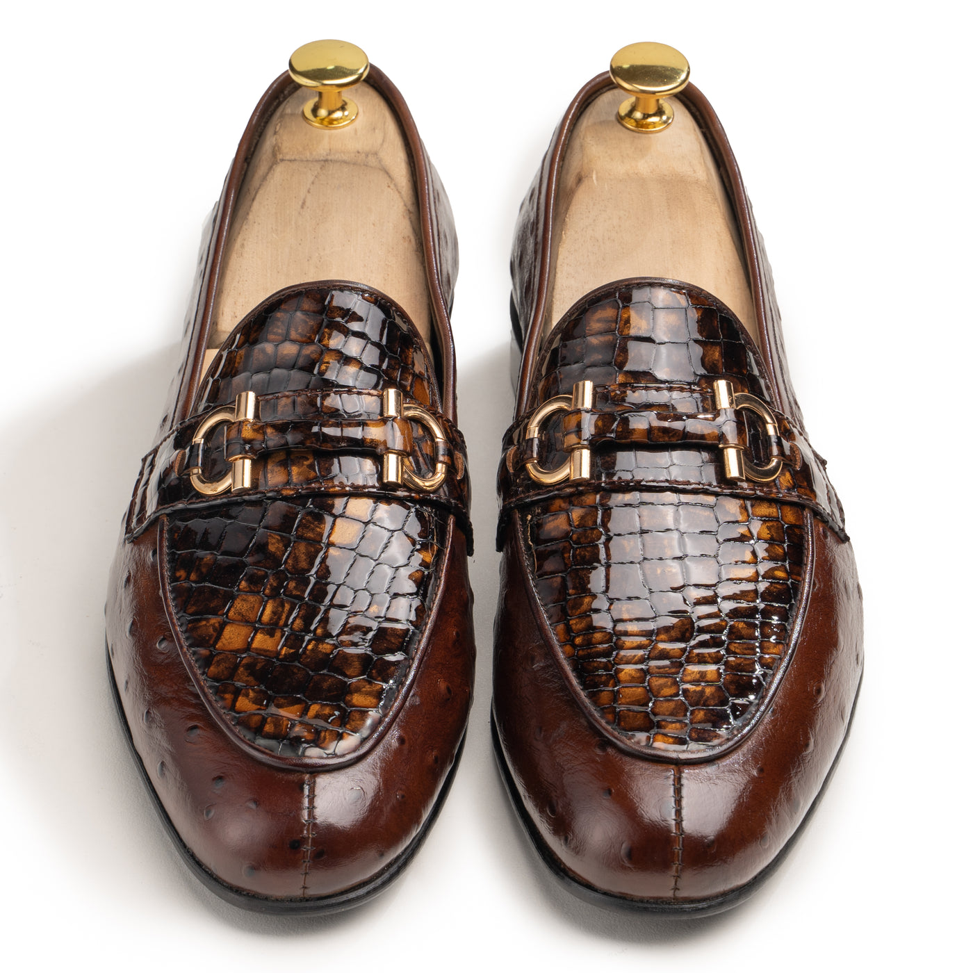 Burgos - Patent Croc Loafers