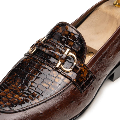 Burgos - Patent Croc Loafers