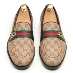 GG Strap Loafers Beige